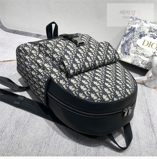 D I O R 디올 익스플로러 오블리크 자카드 백팩 베이지 Bag 9번 이미지