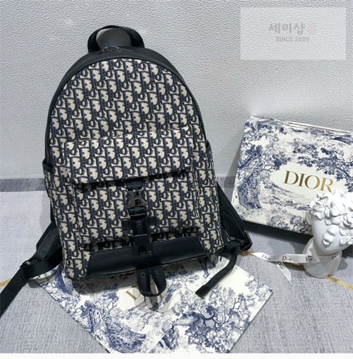 D I O R 디올 익스플로러 오블리크 자카드 백팩 베이지 Bag 3번 이미지