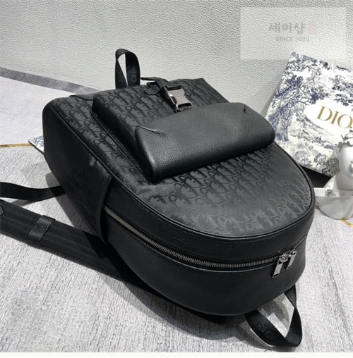 D I O R 디올 익스플로러 오블리크 자카드 백팩 블랙 Bag 2번 이미지