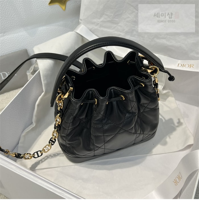 D I O R 디올 졸리 버킷백 스몰 매크로 까나쥬 블랙 Bag 15번 이미지
