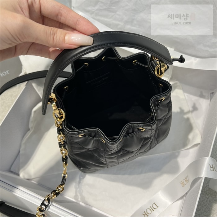 D I O R 디올 졸리 버킷백 스몰 매크로 까나쥬 블랙 Bag 10번 이미지