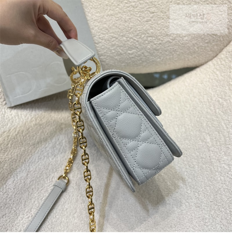 D I O R 디올 졸리 스몰 탑 핸들백 그레이 까나쥬 Bag 16번 이미지