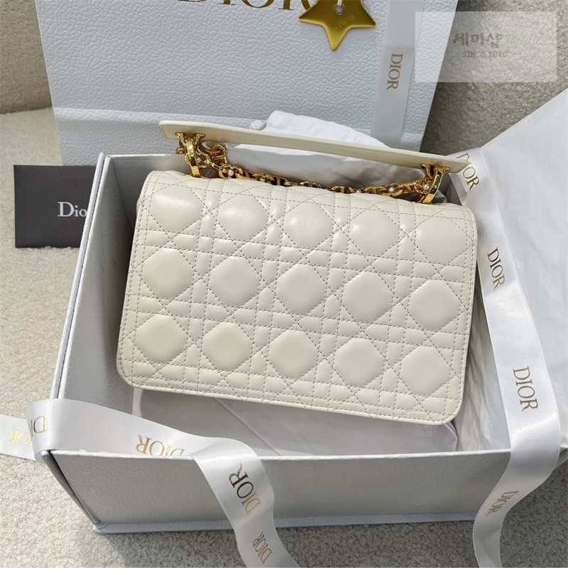 D I O R 디올 졸리 스몰 탑 핸들백 라떼 까나쥬 Bag 5번 이미지