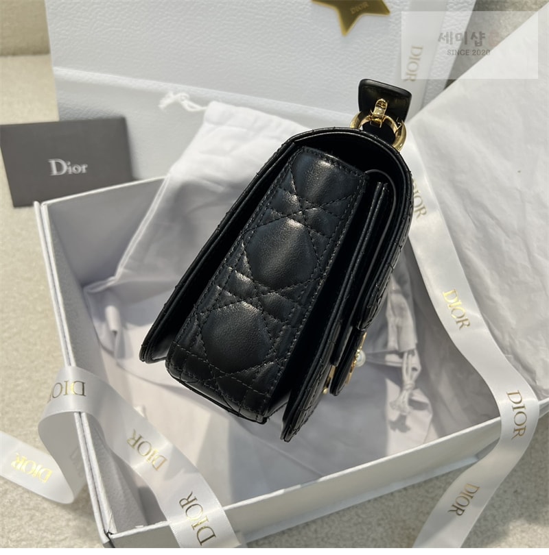 D I O R 디올 졸리 스몰 탑 핸들백 블랙 까나쥬 Bag 1번 이미지