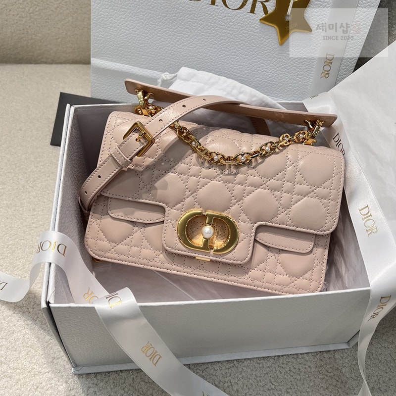 D I O R 디올 졸리 스몰 탑 핸들백 파우더 핑크 까나쥬 Bag 1번 이미지