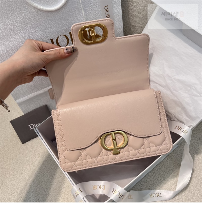 D I O R 디올 졸리 스몰 탑 핸들백 파우더 핑크 까나쥬 Bag 15번 이미지