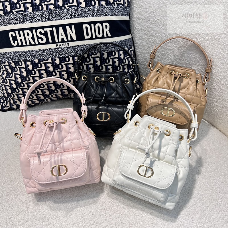 D I O R 디올 카로 나노 버킷백 매크로까나쥬 핑크 Bag 17번 이미지