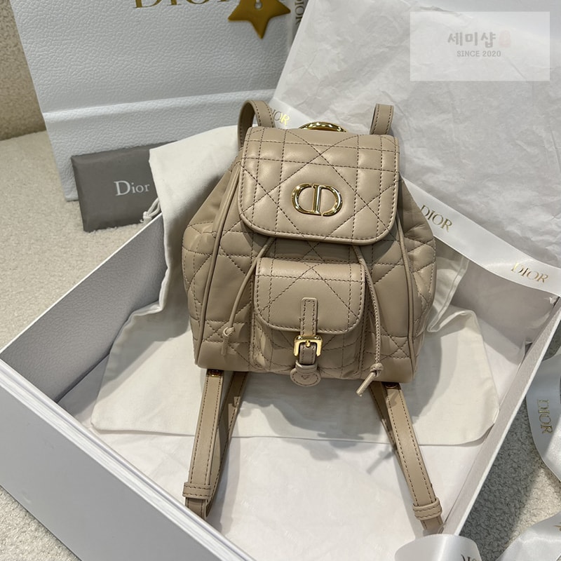 D I O R 디올 카로 스몰 백팩 베이지 매크로까나쥬 Bag 8번 이미지