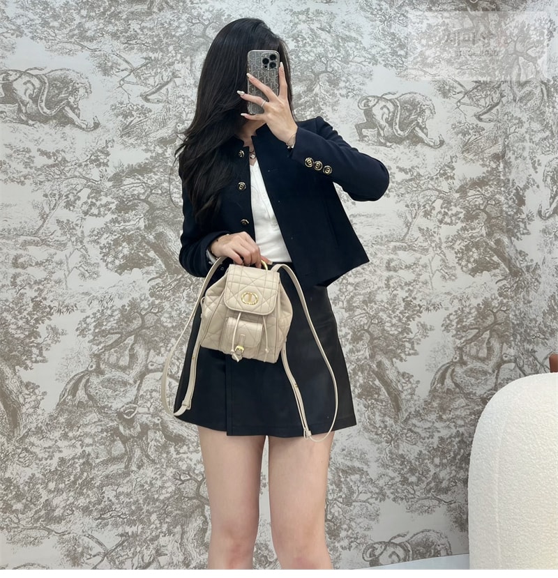 D I O R 디올 카로 스몰 백팩 베이지 매크로까나쥬 Bag 15번 이미지