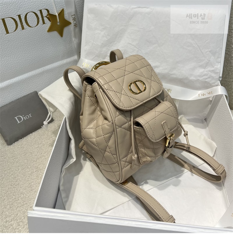 D I O R 디올 카로 스몰 백팩 베이지 매크로까나쥬 Bag 6번 이미지