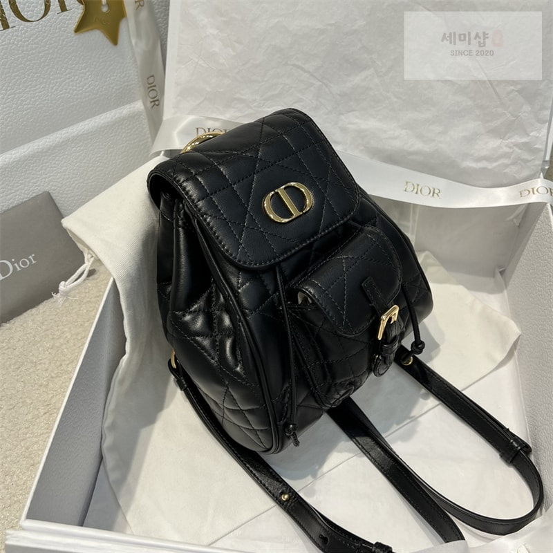 D I O R 디올 카로 스몰 백팩 블랙 매크로까나쥬 Bag 5번 이미지