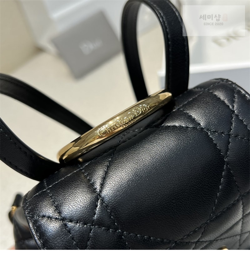 D I O R 디올 카로 스몰 백팩 블랙 매크로까나쥬 Bag 13번 이미지