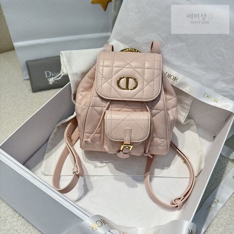 D I O R 디올 카로 스몰 백팩 핑크 매크로까나쥬 Bag 3번 이미지