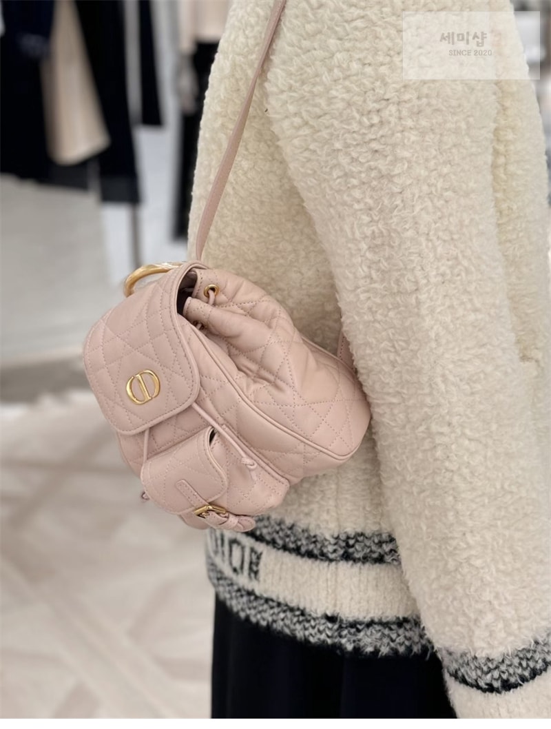 D I O R 디올 카로 스몰 백팩 핑크 매크로까나쥬 Bag 15번 이미지