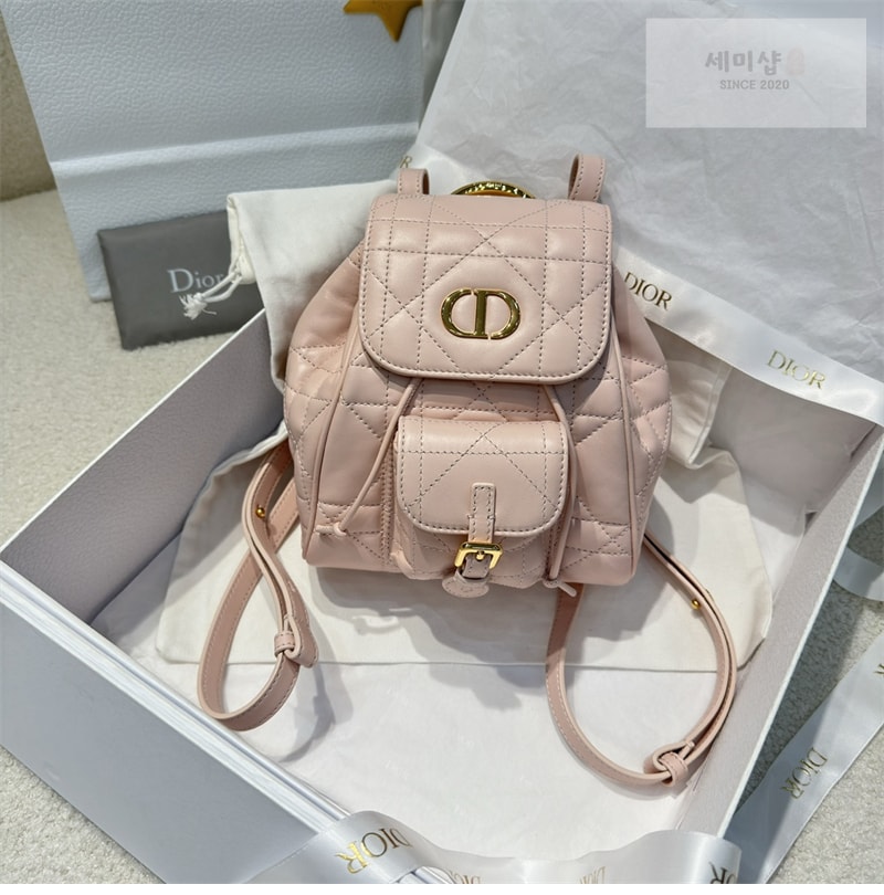D I O R 디올 카로 스몰 백팩 핑크 매크로까나쥬 Bag 4번 이미지