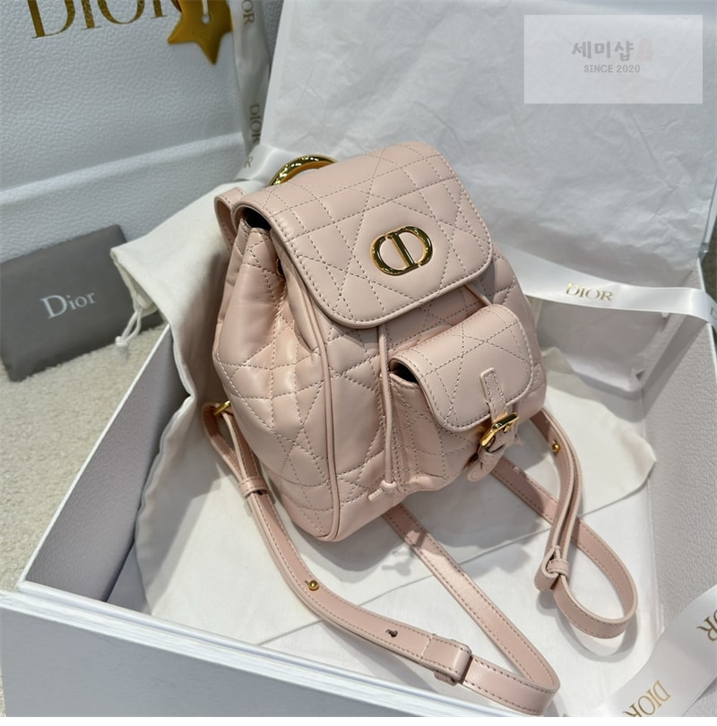 D I O R 디올 카로 스몰 백팩 핑크 매크로까나쥬 Bag 9번 이미지