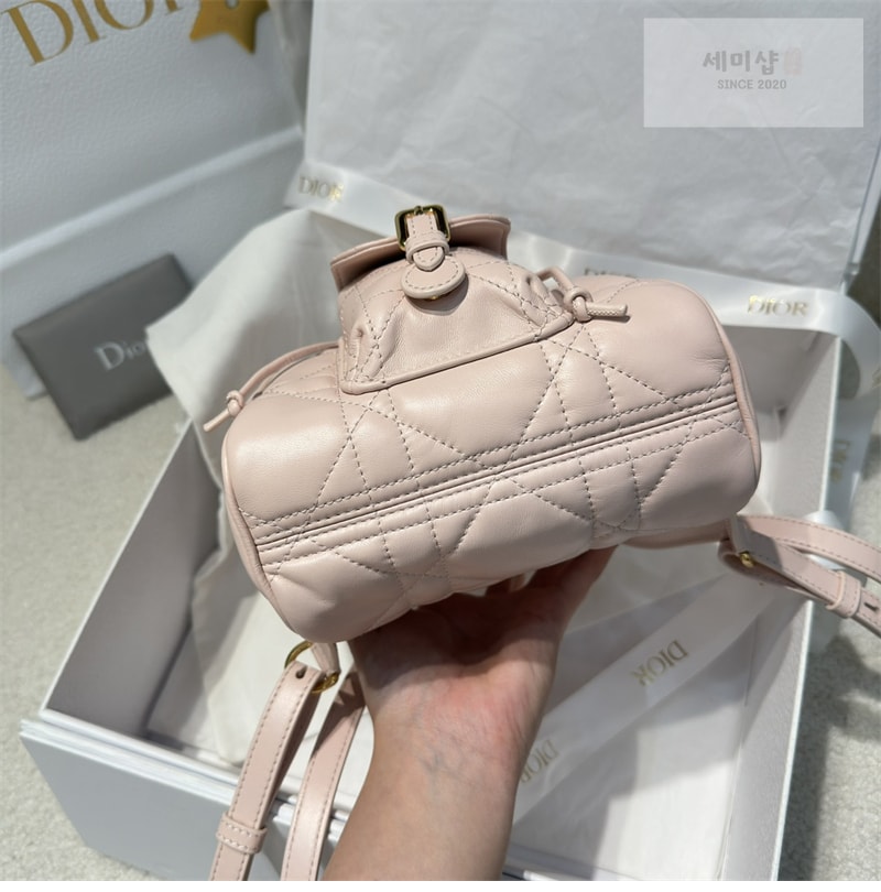 D I O R 디올 카로 스몰 백팩 핑크 매크로까나쥬 Bag 13번 이미지