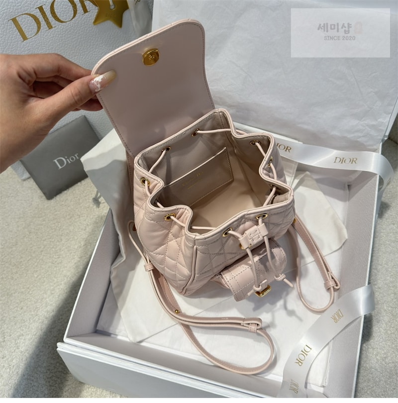 D I O R 디올 카로 스몰 백팩 핑크 매크로까나쥬 Bag 1번 이미지