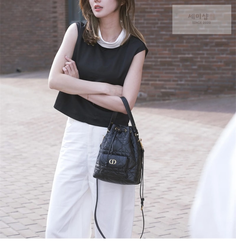 D I O R 디올 카로 스몰 버킷백 매크로까나쥬 핑크 Bag 9번 이미지