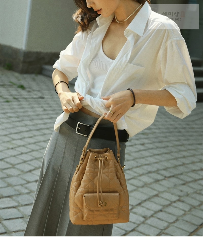 D I O R 디올 카로 스몰 버킷백 매크로까나쥬 핑크 Bag 1번 이미지