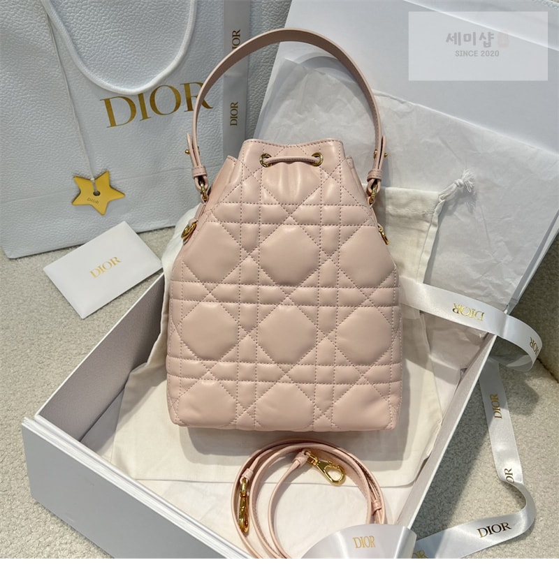 D I O R 디올 카로 스몰 버킷백 매크로까나쥬 핑크 Bag 8번 이미지