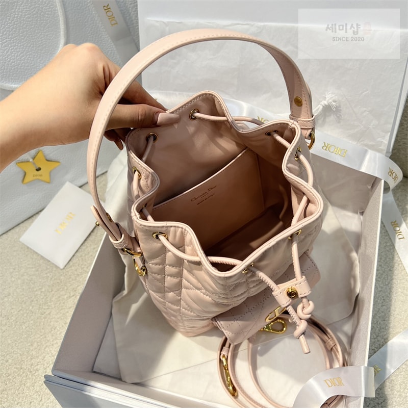 D I O R 디올 카로 스몰 버킷백 매크로까나쥬 핑크 Bag 12번 이미지