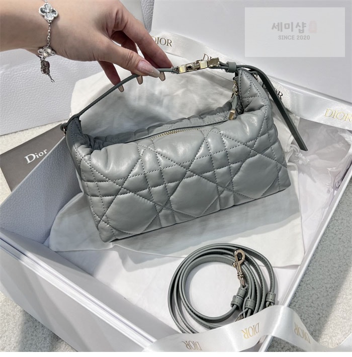 D I O R 디올 트래블 노마드 Nomad 미디엄 파우치 매크로까나쥬 라떼 Bag 26번 이미지