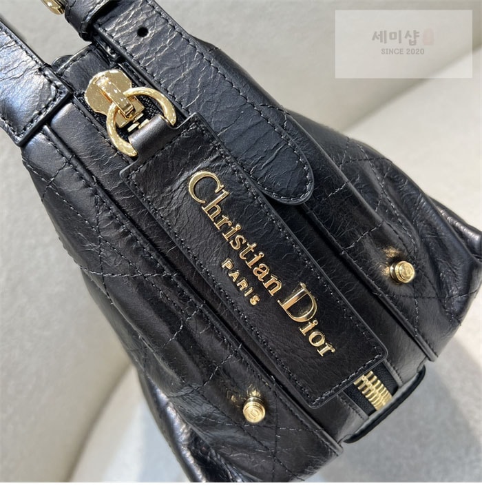 D I O R 디올 D-Journey 디저니 미디엄 백 블랙 매크로 까나쥬 Bag 3번 이미지