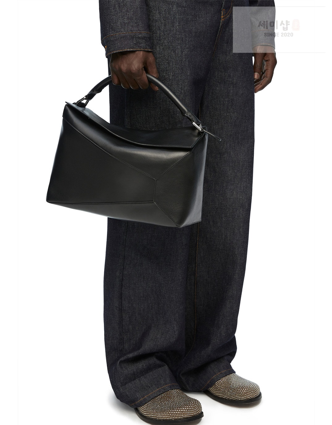 Loewe 로에베 라지 샤이니 카프스킨 퍼즐 백 35*17*24CM Bag 5번 이미지