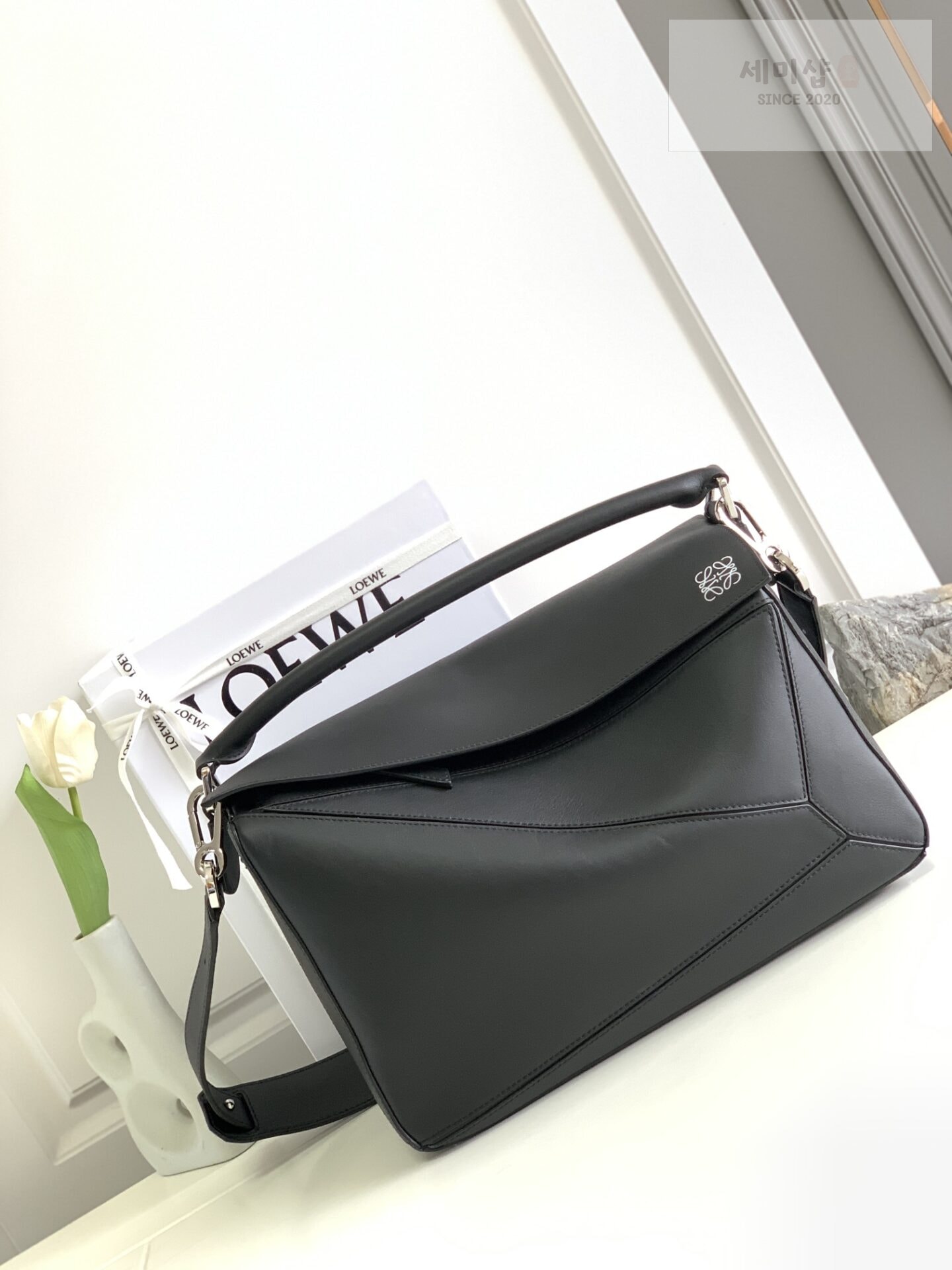 Loewe 로에베 라지 샤이니 카프스킨 퍼즐 백 35*17*24CM Bag 10번 이미지