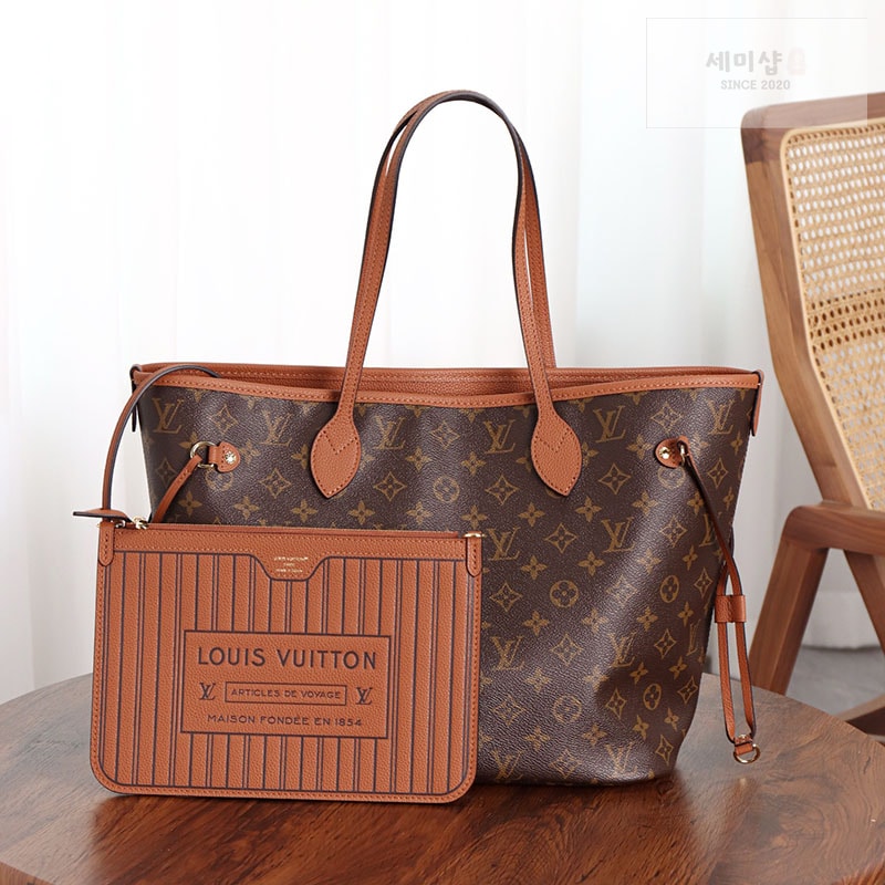 Louis Vuitton 루이비통 네버풀 인사이드 아웃 MM M12061 모노그램 탄 Bag 17번 이미지