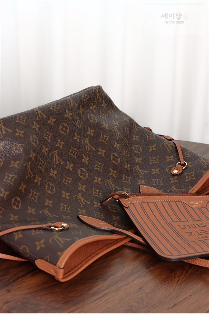 Louis Vuitton 루이비통 네버풀 인사이드 아웃 MM M12061 모노그램 탄 Bag 18번 이미지