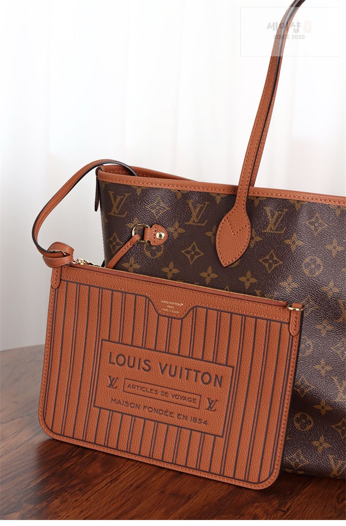 Louis Vuitton 루이비통 네버풀 인사이드 아웃 MM M12061 모노그램 탄 Bag 8번 이미지