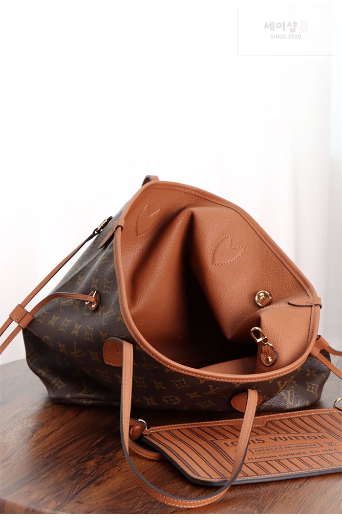 Louis Vuitton 루이비통 네버풀 인사이드 아웃 MM M12061 모노그램 탄 Bag 9번 이미지