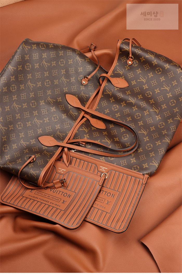 Louis Vuitton 루이비통 네버풀 인사이드 아웃 MM M12061 모노그램 탄 Bag 20번 이미지