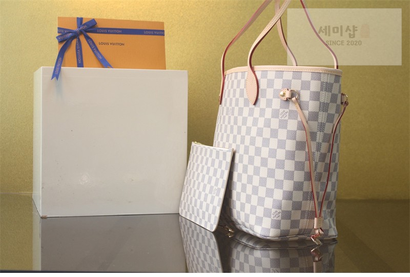 Louis Vuitton 루이비통 네버풀 GM 다미에 아주르 캔버스 N40602 아주르 다미에 Bag 4번 이미지