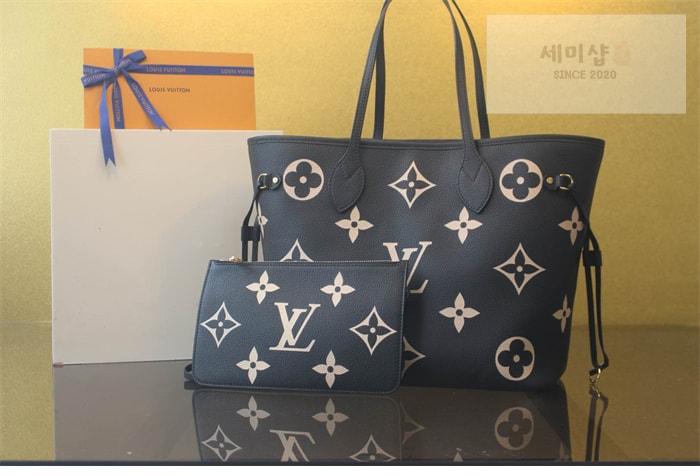 Louis Vuitton 루이비통 네버풀 MM 앙프렝뜨 모노그램 M58907 블랙 바이컬러 Bag 1번 이미지