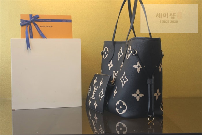 Louis Vuitton 루이비통 네버풀 MM 앙프렝뜨 모노그램 M58907 블랙 바이컬러 Bag 6번 이미지