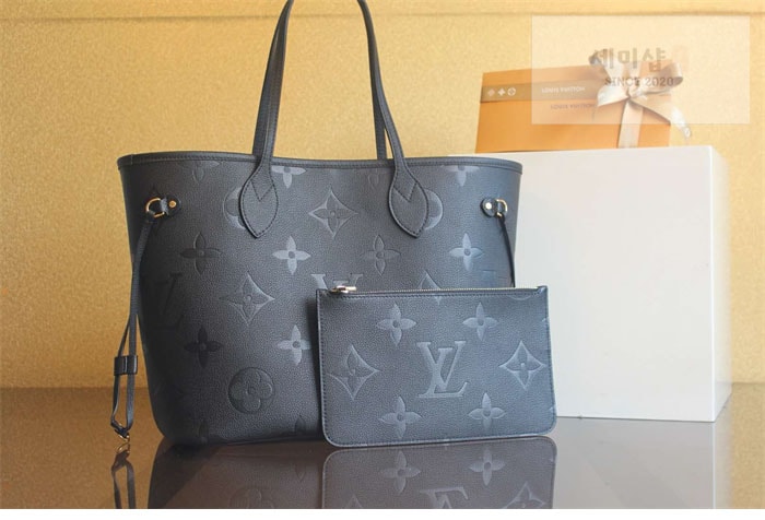 Louis Vuitton 루이비통 네버풀 MM 토트백 앙프렝트 모노그램 M45685 블랙 Bag 6번 이미지
