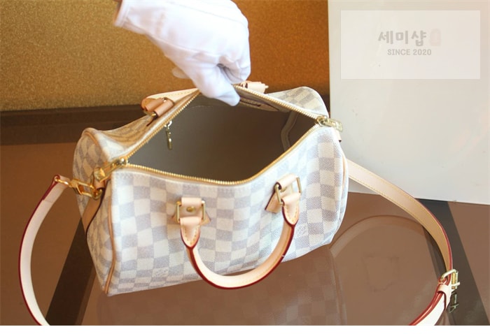 Louis Vuitton 루이비통 다미에 아주르 스피디 반둘리에 25 N41374 아주르 다미에 Bag 10번 이미지