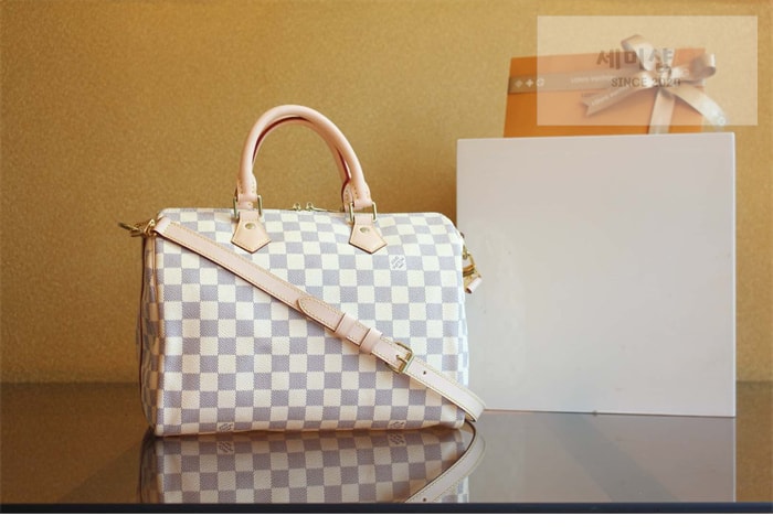 Louis Vuitton 루이비통 다미에 아주르 스피디 반둘리에 30 N41373 아주르 다미에 Bag 4번 이미지