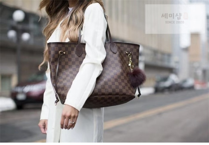 Louis Vuitton 루이비통 다미에 에벤 네버풀 MM N41357 다미에 Bag 8번 이미지