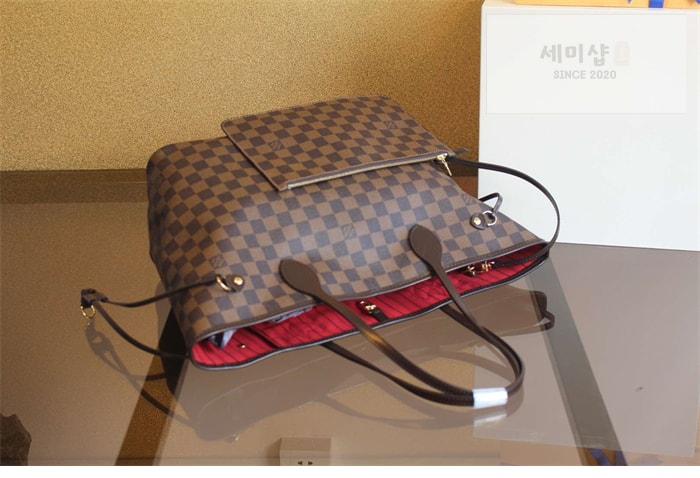 Louis Vuitton 루이비통 다미에 에벤 네버풀 MM N41357 다미에 Bag 3번 이미지