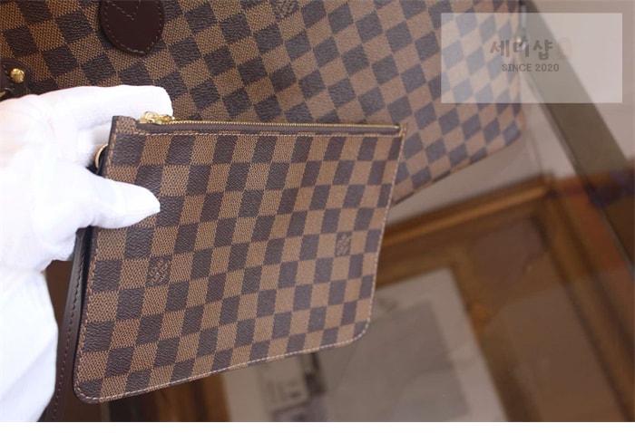 Louis Vuitton 루이비통 다미에 에벤 네버풀 MM N41357 다미에 Bag 7번 이미지