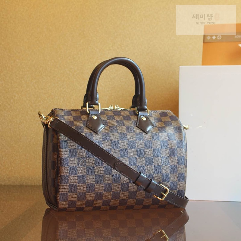 Louis Vuitton 루이비통 다미에 에벤 스피디 반둘리에 25 N41368 다미에 Bag 2번 이미지