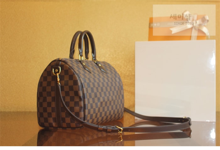 Louis Vuitton 루이비통 다미에 에벤 스피디 반둘리에 30 N41367 다미에 Bag 9번 이미지