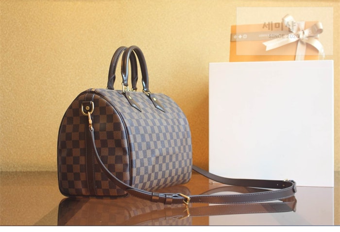 Louis Vuitton 루이비통 다미에 에벤 스피디 반둘리에 30 N41367 다미에 Bag 7번 이미지