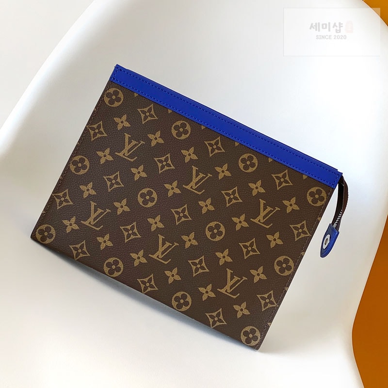 Louis Vuitton 루이비통 모노그램 포쉐트 보야주 MM 블루 M12819 모노그램 Bag 7번 이미지
