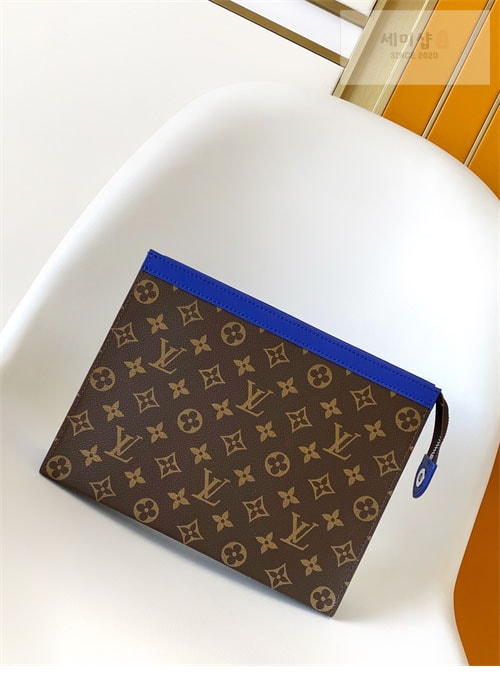 Louis Vuitton 루이비통 모노그램 포쉐트 보야주 MM 블루 M12819 모노그램 Bag 4번 이미지