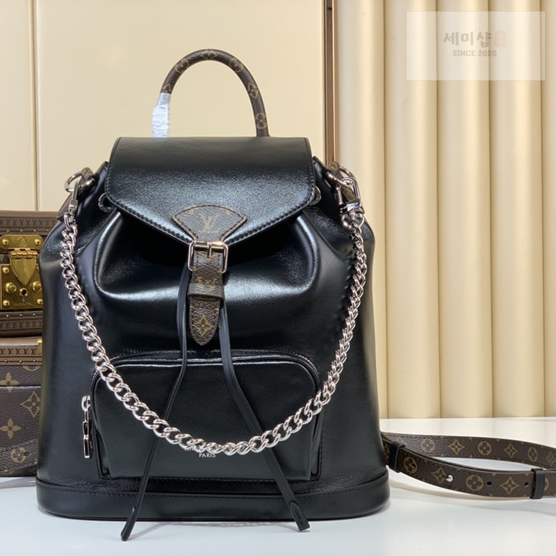 Louis Vuitton 루이비통 몽수리 백팩 PM M12587 블랙 Bag 5번 이미지